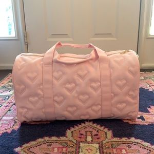 Stoney clover duffel pink heart